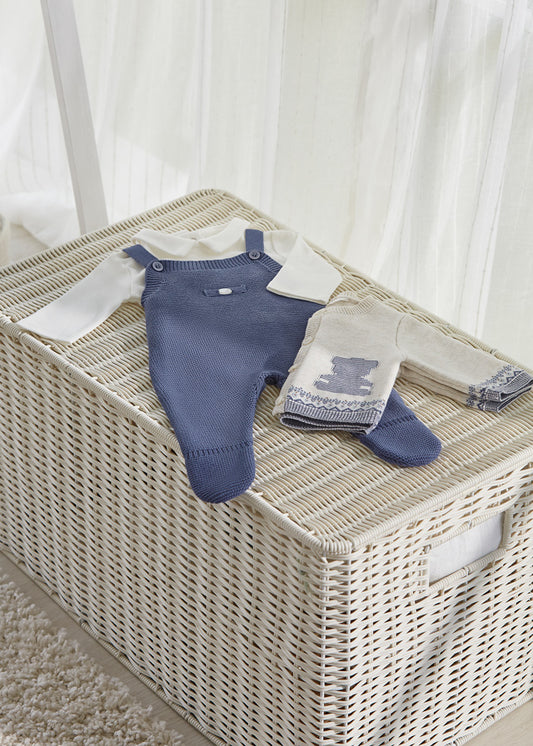 MAYORAL KNIT DUNGAREES SET - WINTER