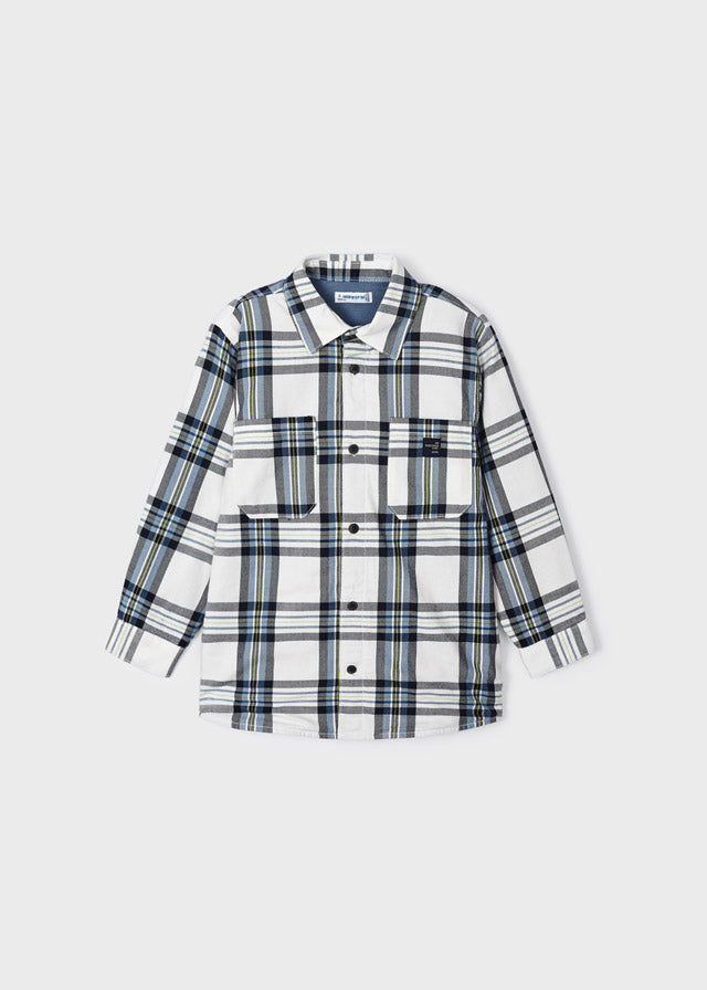 MAYORAL CHECKED OVERSHIRT - GLACIAR