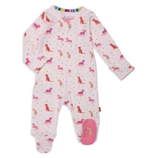 CHEETAH BONITA ORGANIC COTTON FOOTIE