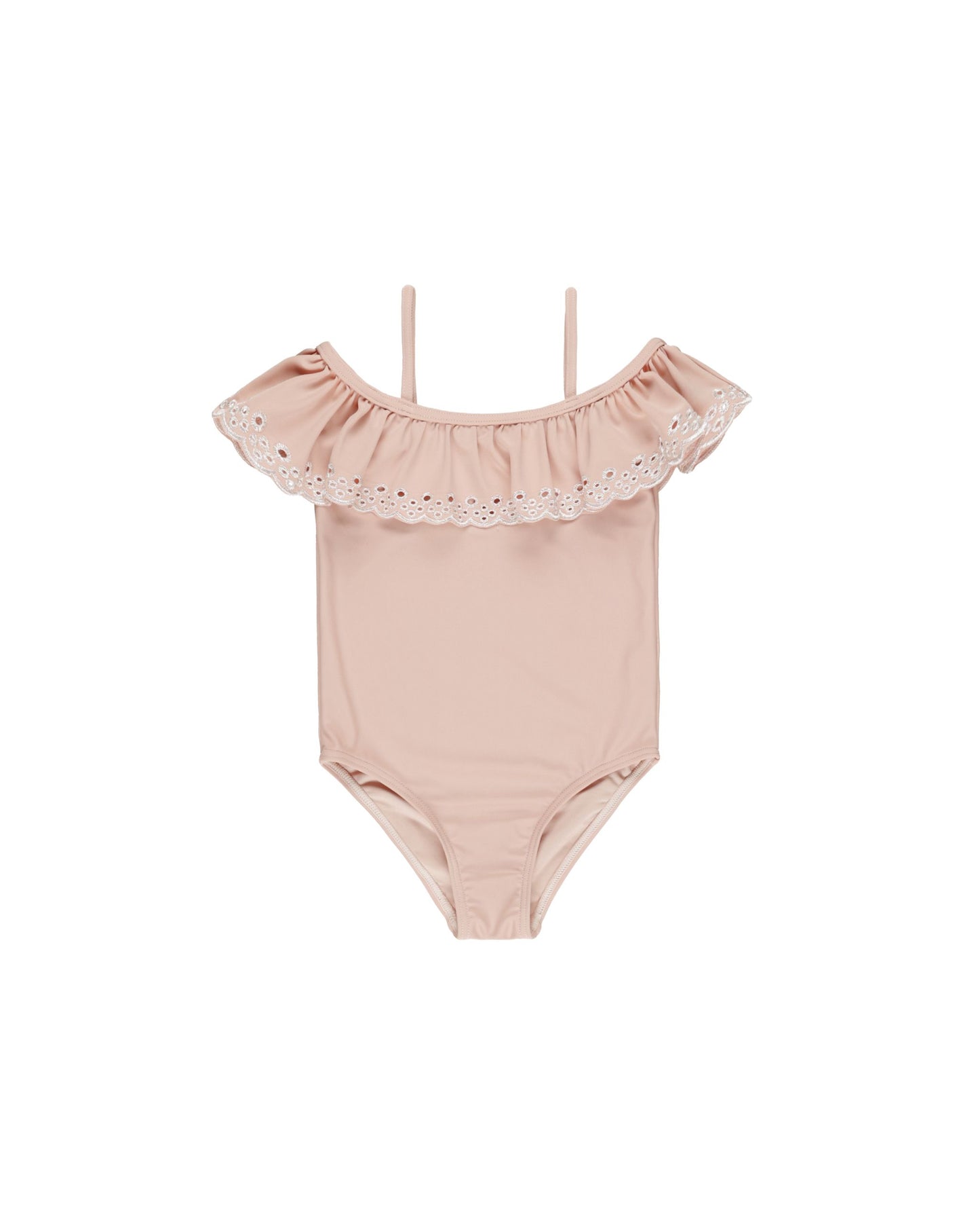 RYLEE AND CRU OFF THE SHOULDER ONE-PIECE PINK