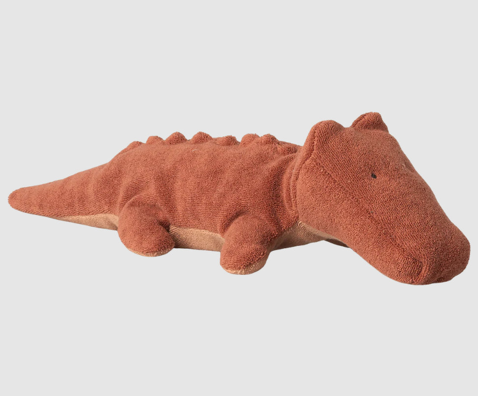 SAFARI FRIENDS, CROCODILE, SMALL - VINTAGE ROSE