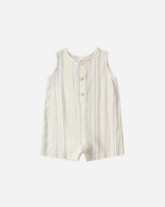 RYLEE + CRU MAVRICK ROMPER - SEA STRIPE