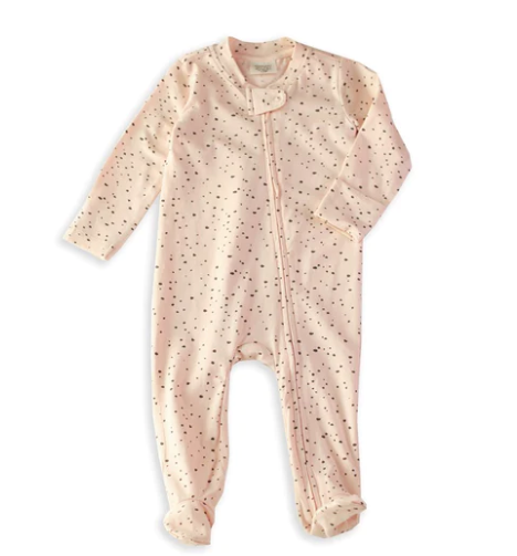 PEBBLE BABY COVERALL ROMPER - BLUSH