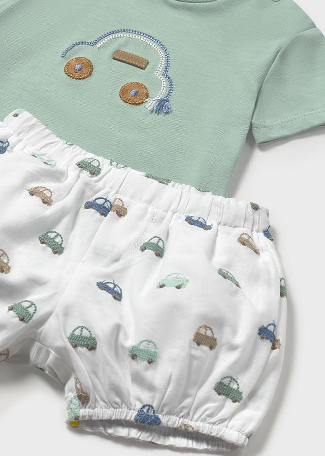 MAYORAL BUBBLE SHORTS AND T SHIRT