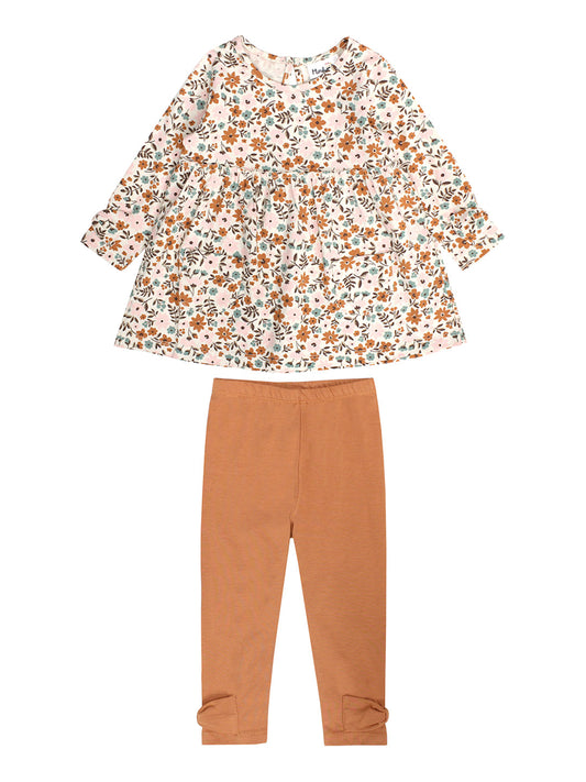 FLORAL PRINT TUNIC W/ POCKETS AND LEGGING