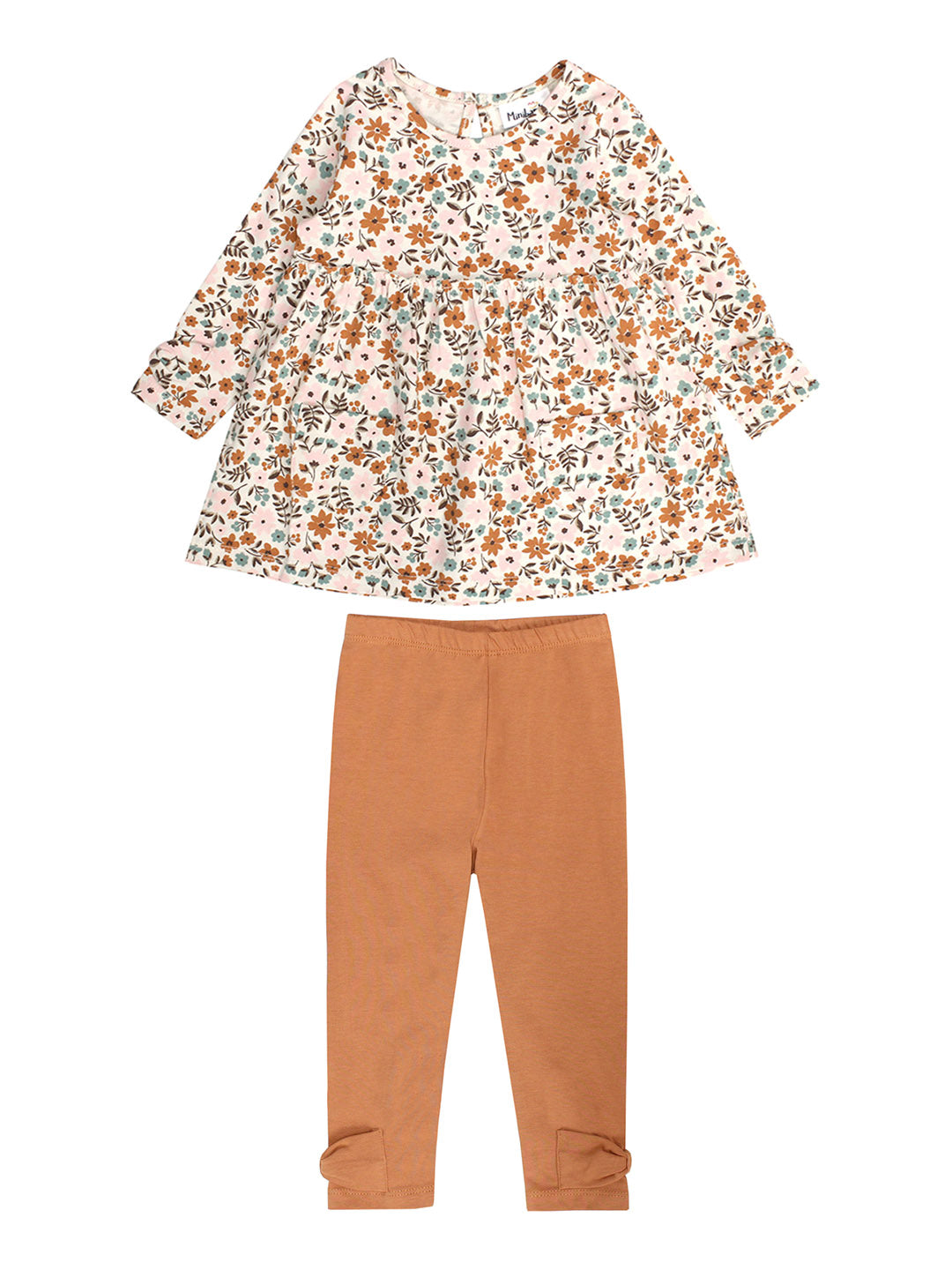 FLORAL PRINT TUNIC W/ POCKETS AND LEGGING