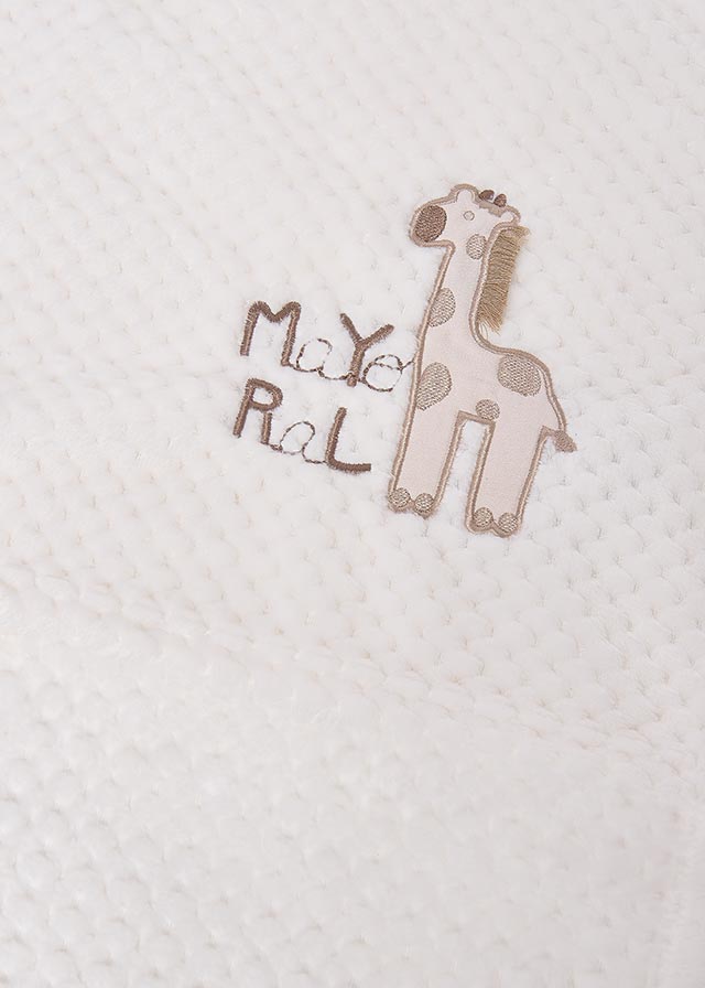 MAOYRAL BABY PLUSH BLANKET ECRU