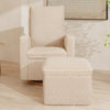 BABYLETTO CALI STORAGE OTTOMAN IN SHEARLING