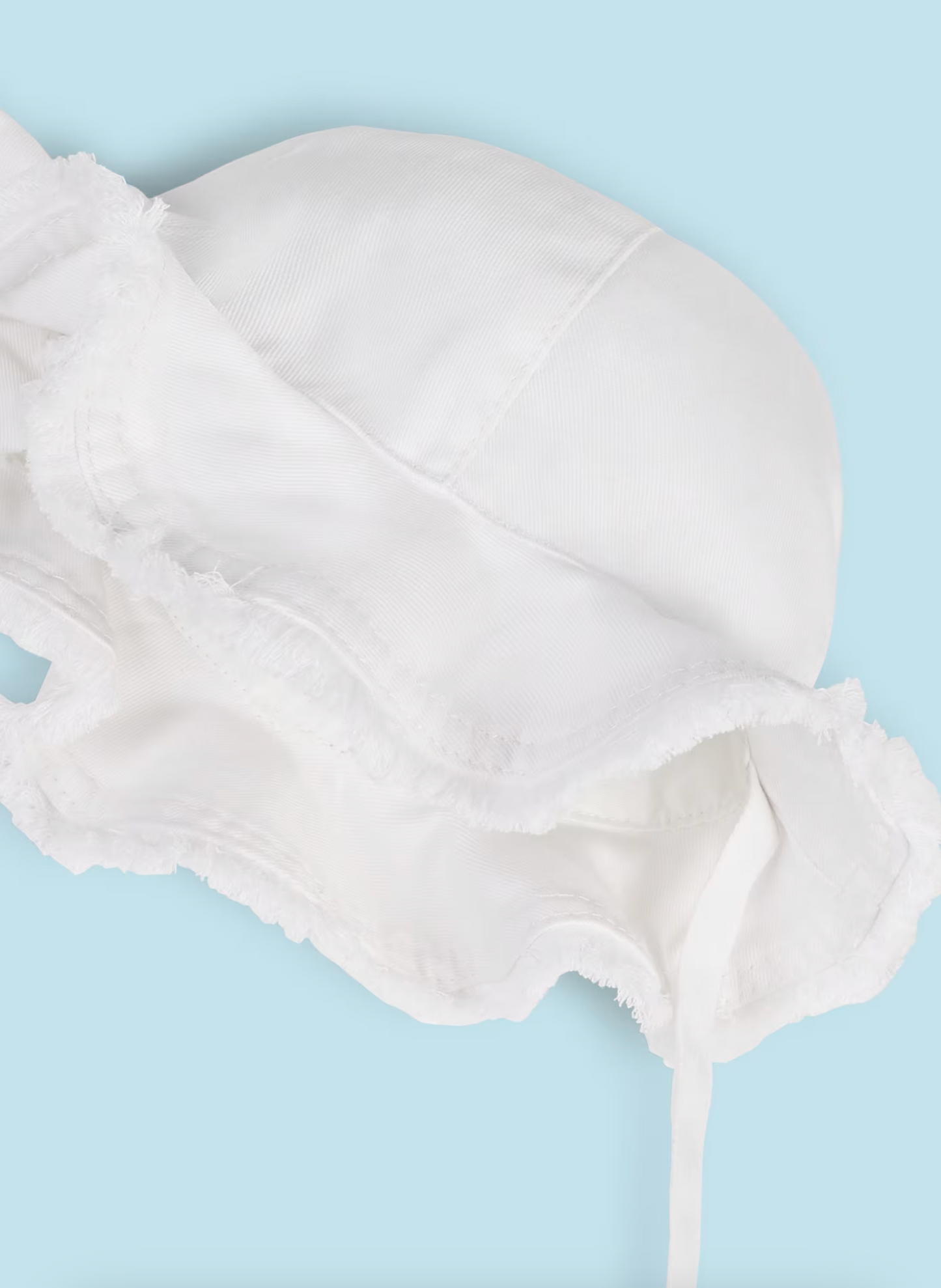 MAYORAL DENIM RIPPED HAT- WHITE
