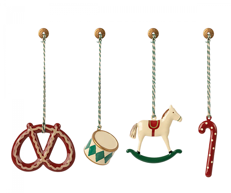 Metal Ornament Set - Peter's Christmas, Green