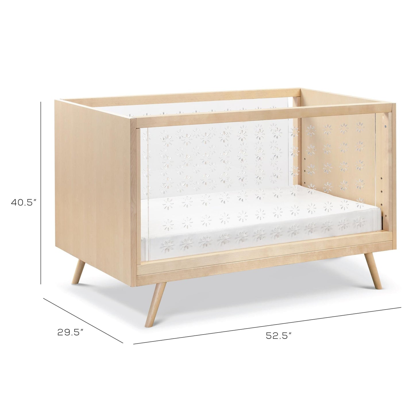Nifty Clear 3-in-1 Crib in Natural Birch