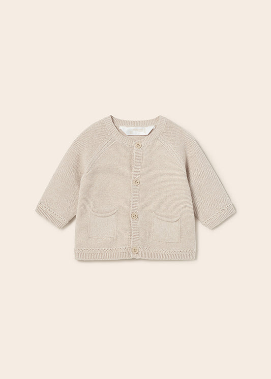 MAYORAL KNIT CARDIGAN - BEIGE
