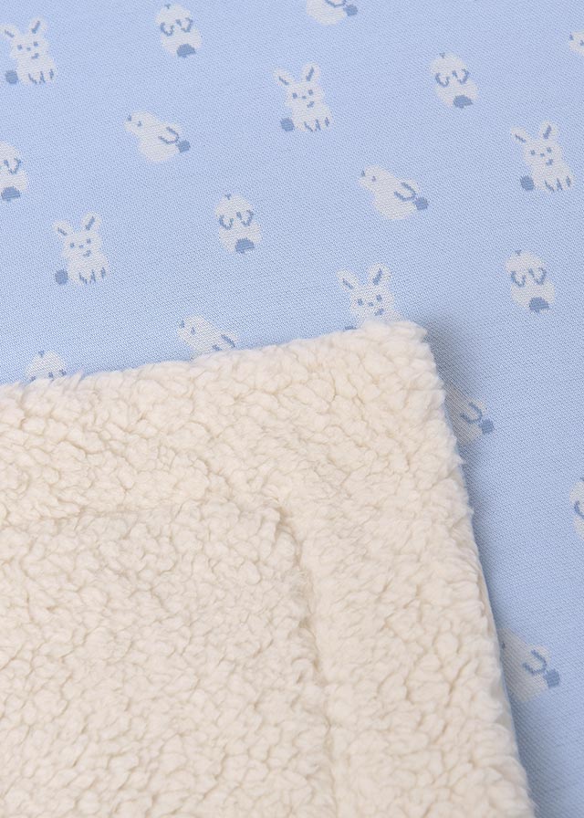 MAYORAL BABY SHERPA BLANKET - BLUE