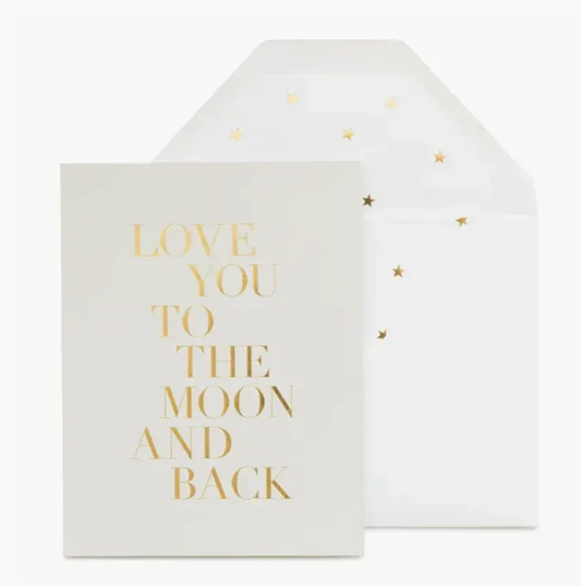 LOVE YOU TO THE MOON CARD