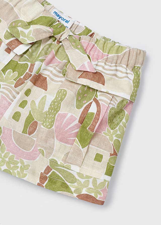 MAYORAL GIRLS PRINTED SHORTS