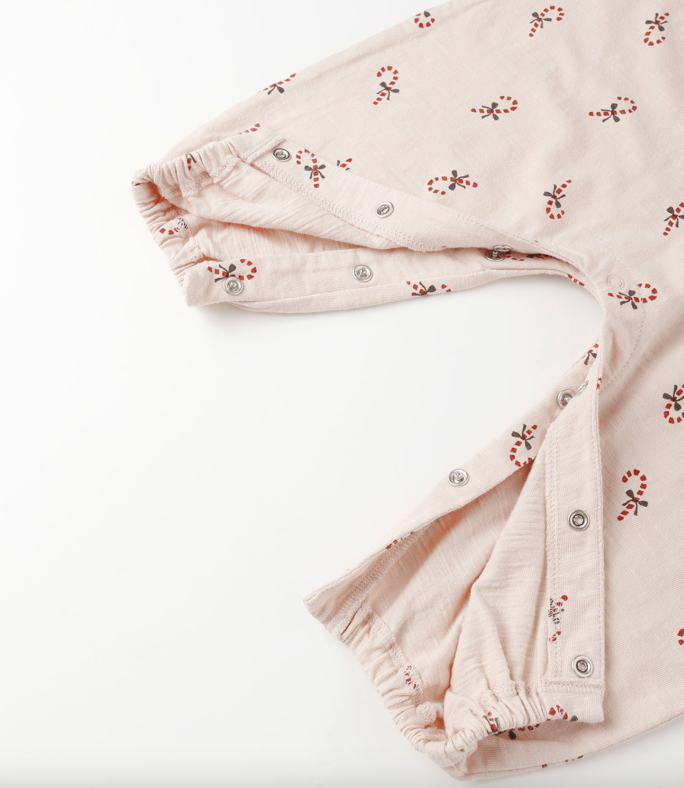 RYLEE + CRU HENLEY JUMPSUIT CANDY CANES