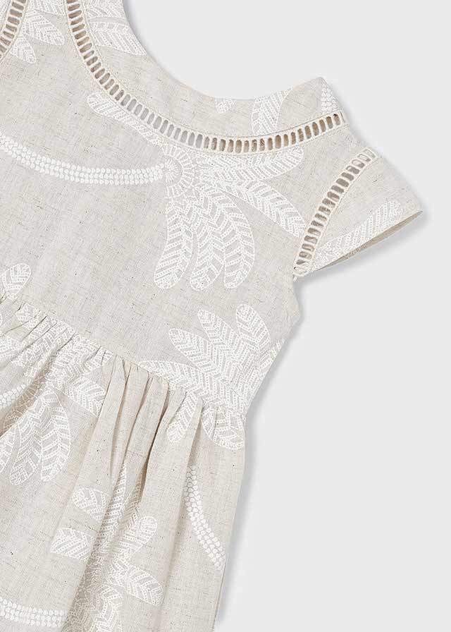 MAYORAL GIRLS DRESS PALM PRINT