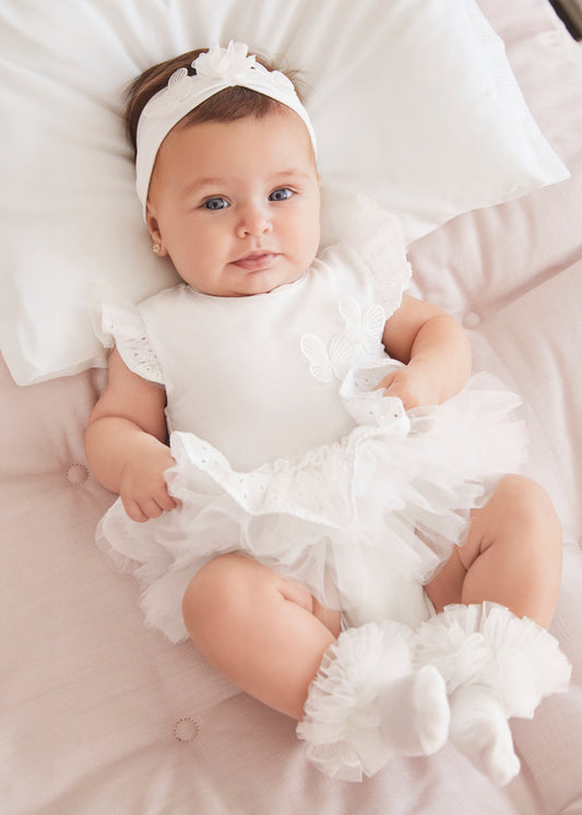 MAYORAL TUTU ROMPER - WHITE