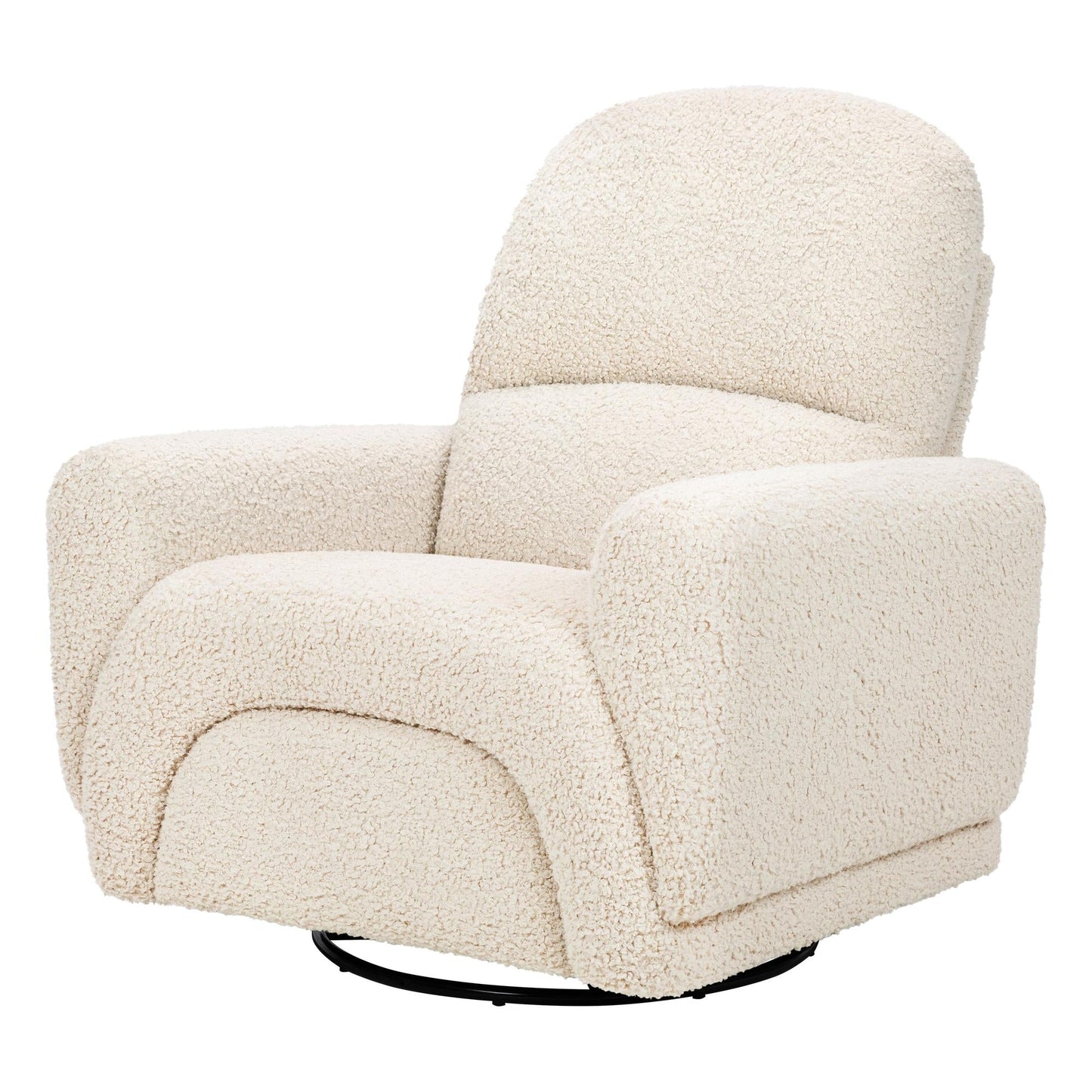 RAINBOW RECLINER AND SWIVEL GLIDER IN ALMOND TEDDY LOOP