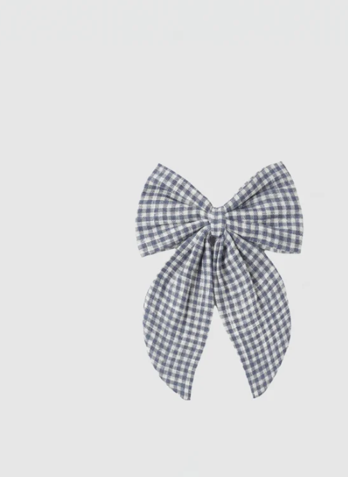 RYLEE AND CRU OVERSIZED BOW MARINE GINGHAM
