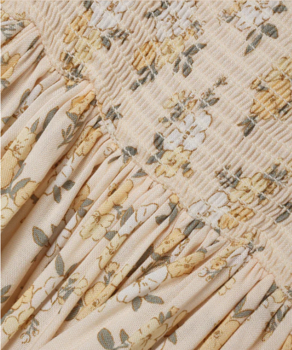 NORALEE BIRDIE DRESS LEMON MEADOW