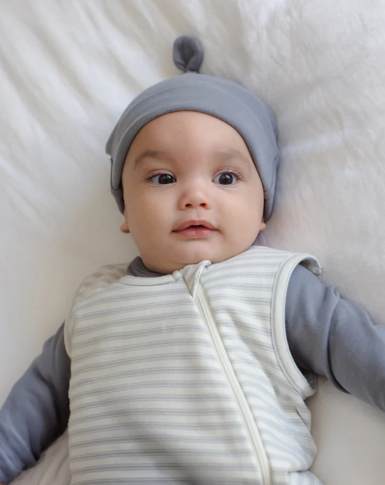 QUINCY MAE JERSEY SLEEP BAG CLOUD STRIPE