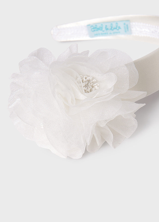 ABEL & LULA GIRL ORGANZA FLOWER HEADBAND