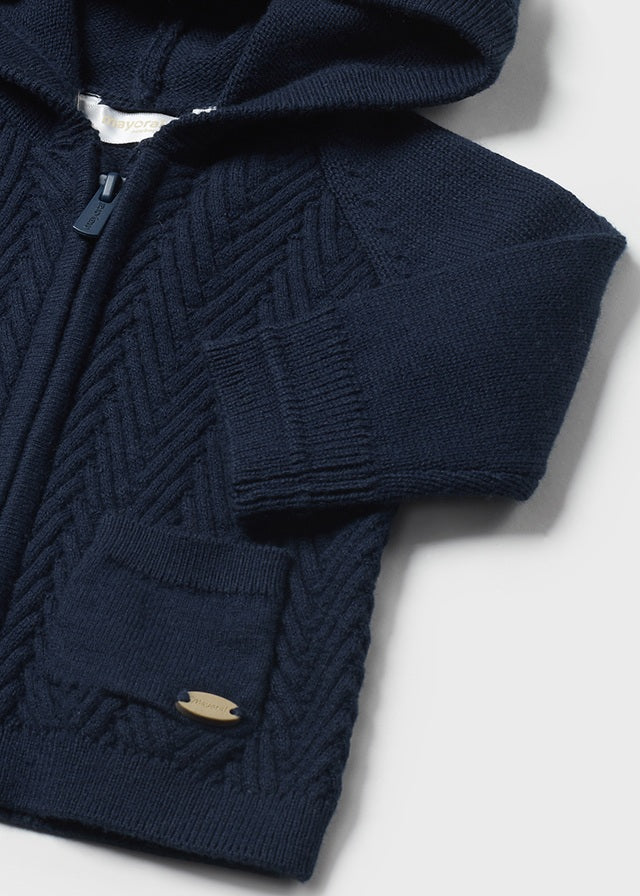 MAYORAL KNIT CARDIGAN- BLUEBERRY