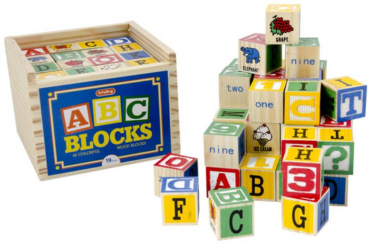 ALPHABET BLOCKS 48 PCS