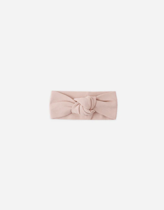 QUINCY MAE BABY KNOTTED HEADBAND BLUSH