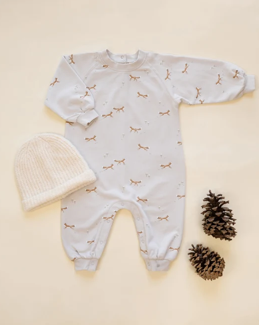 RYLEE & CRU RAGLAN JUMPSUIT FOXES