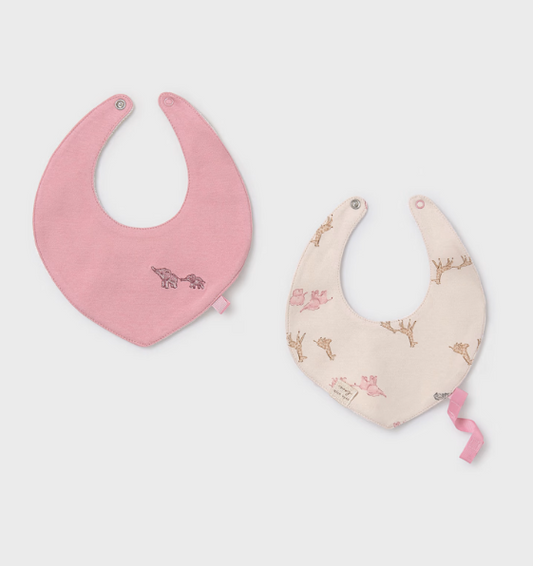 MAYORAL 2-PACK WATERPROOF BIBS ORCHID