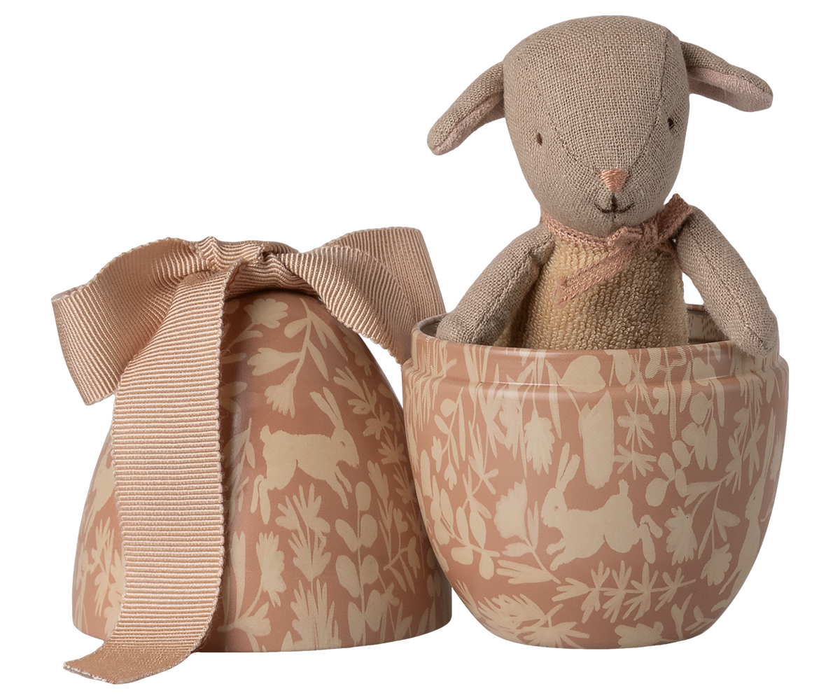 MAILEG EASTER EGG WITH MICRO LAMB , SMALL - POWDER