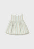 MAYORAL GIRL STRIPED LINEN DRESS