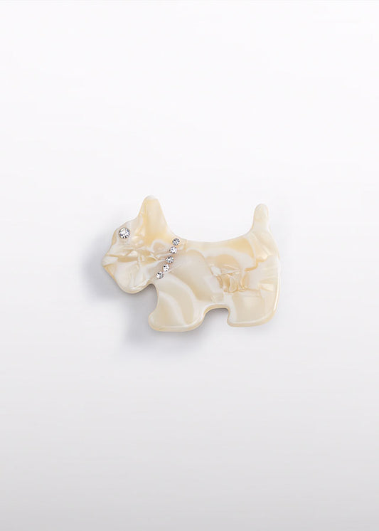 ABEL & LULA GIRL DOG HAIR CLIP - IVORY