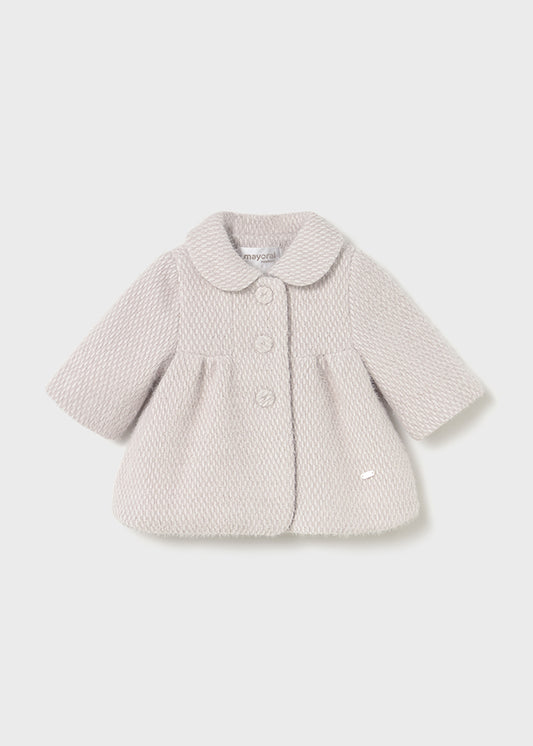 MAYORAL NEWBORN GIRL TERRY CLOTH COAT