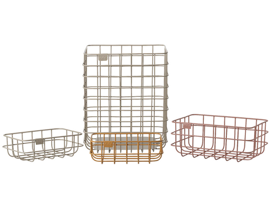 MAILEG METAL BASKET SET, 4 PCS