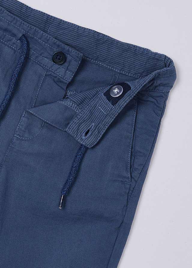 MAYORAL BOYS LINEN CHINO PANTS - INDIGO BLUE