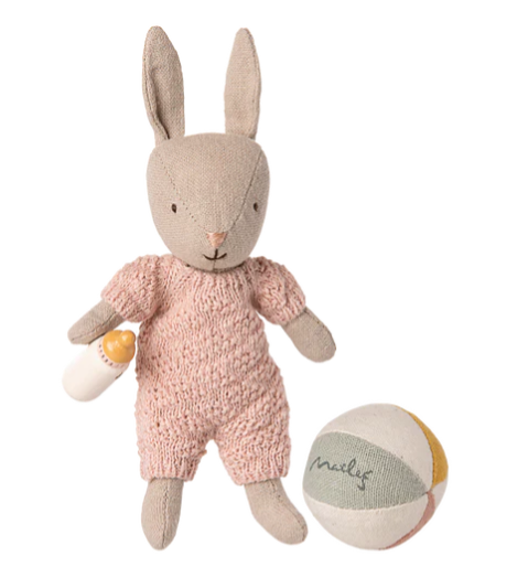 MAILEG RABBIT SET, MICRO - SAND ROSE