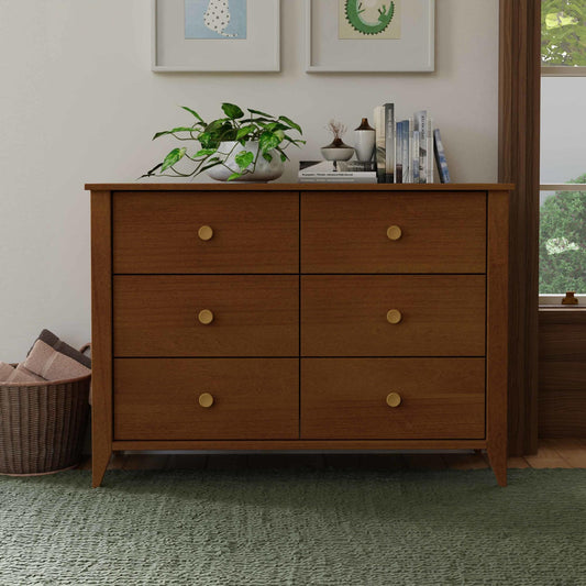 Sprout 6-Drawer Double Dresser in Honey