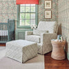 SARAH FLINT X NAMESAKE CRAWFORD GLIDING OTTOMAN IN ECO-PERFORMANCE FABRIC | WATER REPELLENT & STAIN RESISTANT