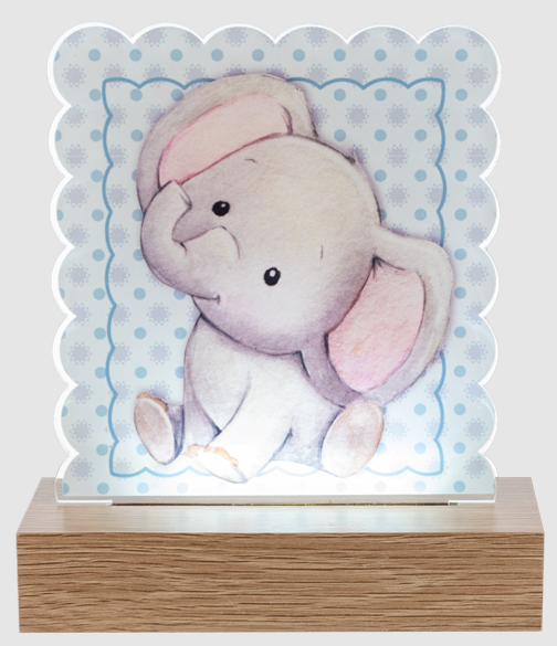 GANZ ACRYLIC LED ELEPHANT BOY PRINT
