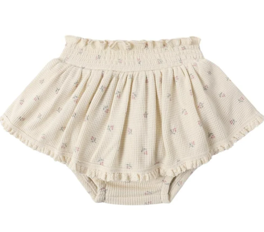 QUINCY MAE SKIRTED BLOOMER MAUVE DITSY
