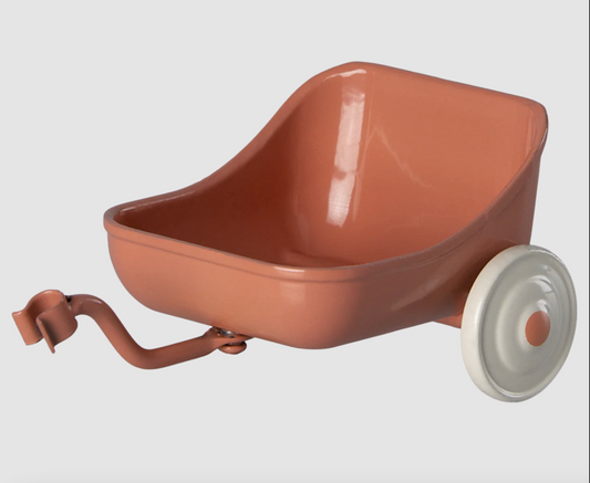 MAILEG TRICYCLE HANGER, MOUSE CORAL