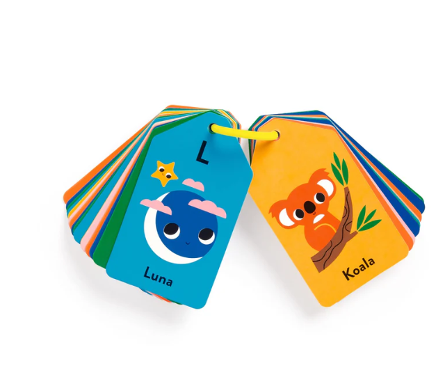 SPANISH ABC SPANISH-ENGLISH ALPHABET RING FLASH CARDS