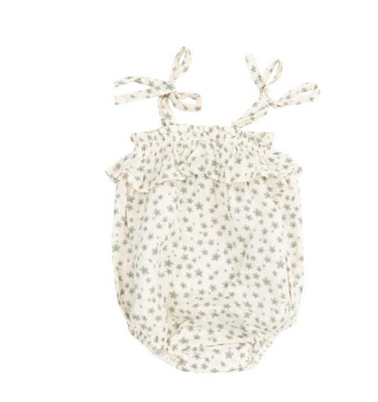 ANGEL DEAR JADEITE SIMPLE FLORAL RUFFLE BUBBLE