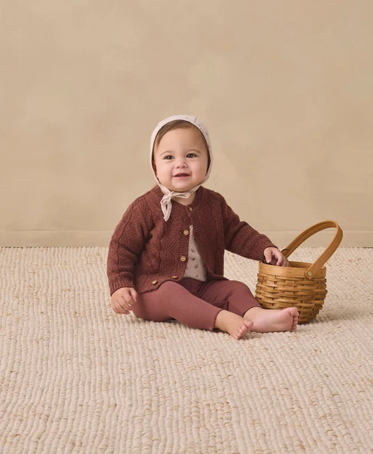 QUINCY MAE RIBBED LEGGING BLACK CHERRY