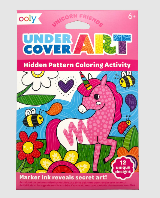 UNDERCOVER ART HIDDEN PATTERNS COLORING ACTIVITY