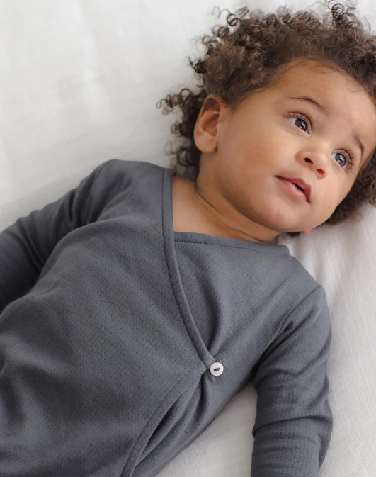 QUINCY MAE POINTELLE WRAP FOOTIE MIDNIGHT