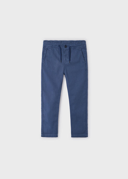 MAYORAL BOYS LINEN CHINO PANTS - INDIGO BLUE